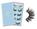 DYSILK Lass Falsk Eyelass - Eye Lass Mink Lass 5 Par 6D Lass Pack Fluffy Lass Fake Eye Lass Natural Look Wispy Eyelass Strip Lass Faux Falsk Eyelass Udvidelser Kit 124; 001- 15mm