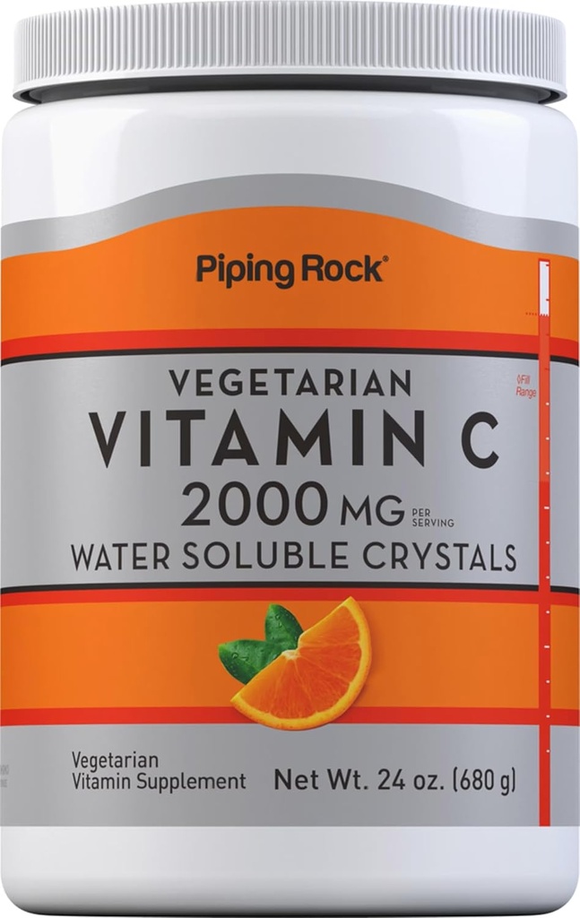 Piping Rock Vitamin C Pulver 124; 24 oz