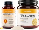 NatureWise D3 5000iu (125 mcg) 1 År Tilgang til sund muskelfunktion Forbedret Collagen Peptider (45 Servere) - Hydrolyseret type I & III