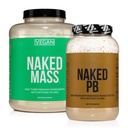 NAKED Soy- Free Protein Bundle: 8LB Vegan Mass og 2LB PB