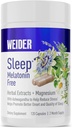 Weider Melatonin Free Sleep Aid Supplement med KSM- 66 Ashwagandha, Magnesium, Lavender, Lemon Balm, Kamille, Valerian og Passionflower Ekstrakter, Hormone & Drug- Gratis, Non- Habit Forming, 120ct