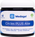 Circles Plus Aloe, Paraben Free Hydrogel Pads, Blister Prevention, Instant Cooling & Lindrende Relief for Nursing Pain, Bug Bites, Blistere, Mindre Burns & Chafing, 48 Circular Pads