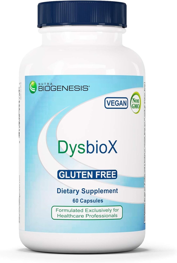 Nutra BioGenesis DysbioX - Green Tea Pills, Antioxidant Support for kvinder & mænd med C-vitamin, zink, Green Tea & Grape Extract - 60 Veganske kapsler