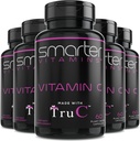 (5 Pack) Raw Hel Food Vitamin C fra bær, Premium Antioxidanter, Bioflavonoider & Polyphenoler, 300 Veganske kapsler