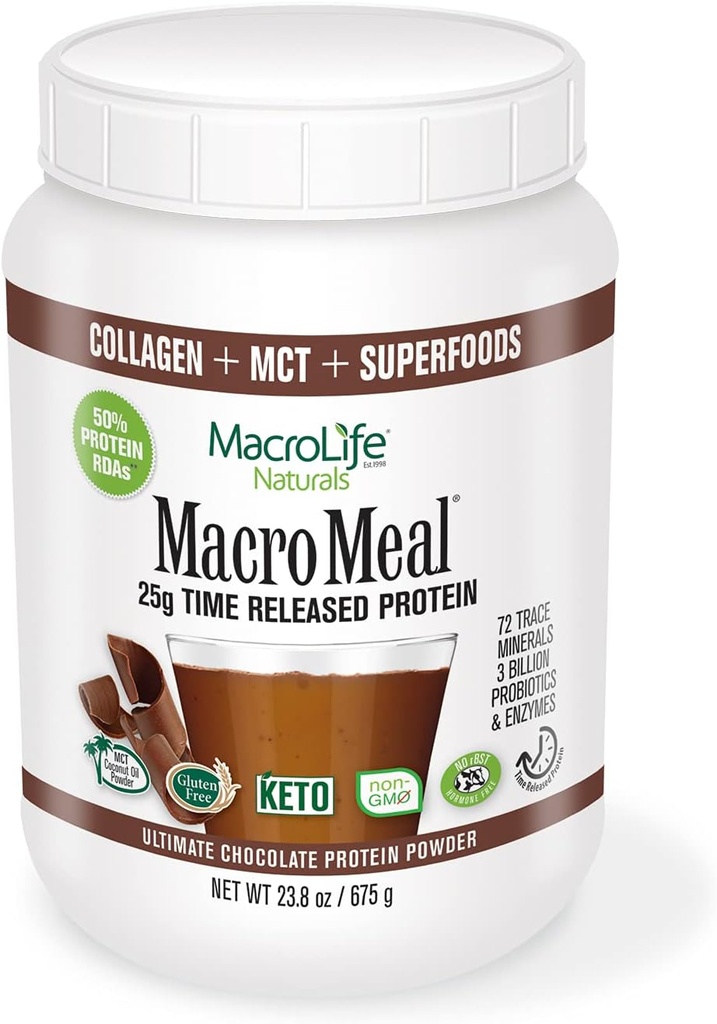 MacroLife Naturals MacroMeal Omni Protein - Chokolade - 15 Servere
