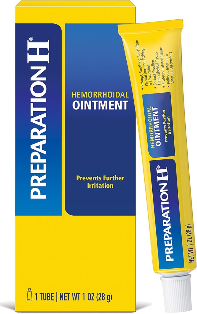 Forberedelse H Hæmorroid Salve, klø, brændende og discomfort Relief - 1 Oz Tube