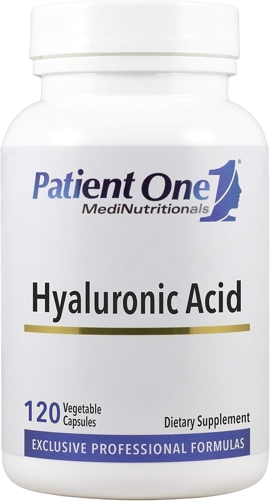 Patient 1 Hyaluronsyre 100 mg 10 mg 12, supplement til understøtning Hydreret, ungdommelig hud og fælles sundhed *
