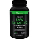ML Naturals Saw Palmetto 1000 mg 120 Vegankapsler. 3 i 1. Premium kvalitet med Octacosanol & Maca. Prostata, Urinary Health, Circulatory Health, Natural Energizer, NSF- Certified & cGMP- Compliant