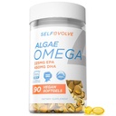 Alger Omega 3 1.500mg - Vegansk tillæg med Patenteret Livets Omega 3 - Høj dosis EPA & DHA - Bedre end Fish Oil - Understøtter hjerte, hjerne, fælles sundhed - 90 Vegansk Softgels