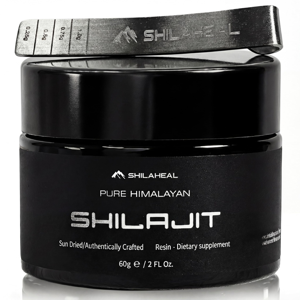 Shilajit Autentiske Himalayan Shilajit Resin for Mænd & Kvinder, High Fulvic Acid, Energy & Stamina, Immunstøtte, 85 + Trace Minerals, Lab Testet Organic Shilajit Resin, 100% Natural, 60 Bedste