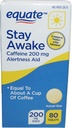 Equate - Stay Awake - Alerness Aid with Coffein Measures 124; Maximum Strength Measures