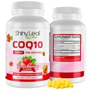 Shiny Leaf CoQ10 100mg - Chewable CoQ10 Supplement - Coenzym Q10 for Heart Health & Energy - Natural Co Q 10 Supplement for Cardiovaskulær Wellness - 100mg tyggetabletter, 90 tabletter, Made in USA