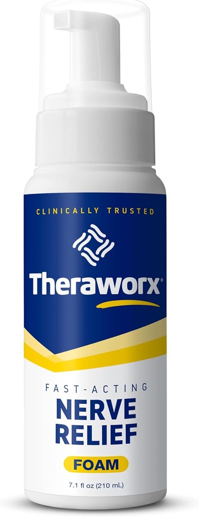 Theraworx Fast- Actioning Nerve Relief Skum Agraveret Nerve Discomfort Relief - 7.1 oz - 1 Greve