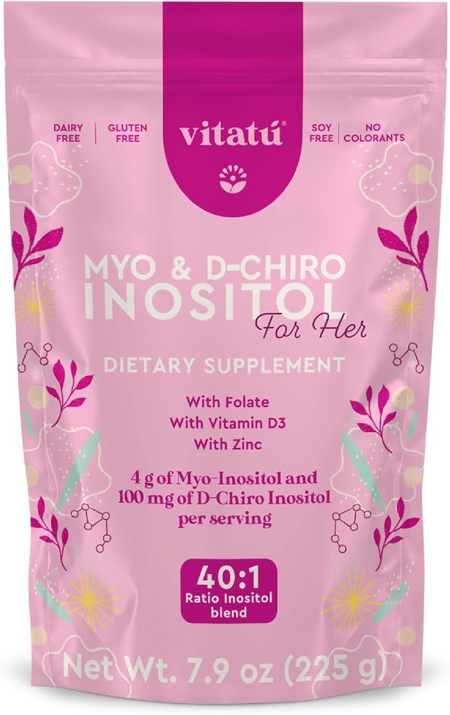 ; Myo Inositol (4g) & D- Chiro Inositol (1g) Ideel mix 40: 1