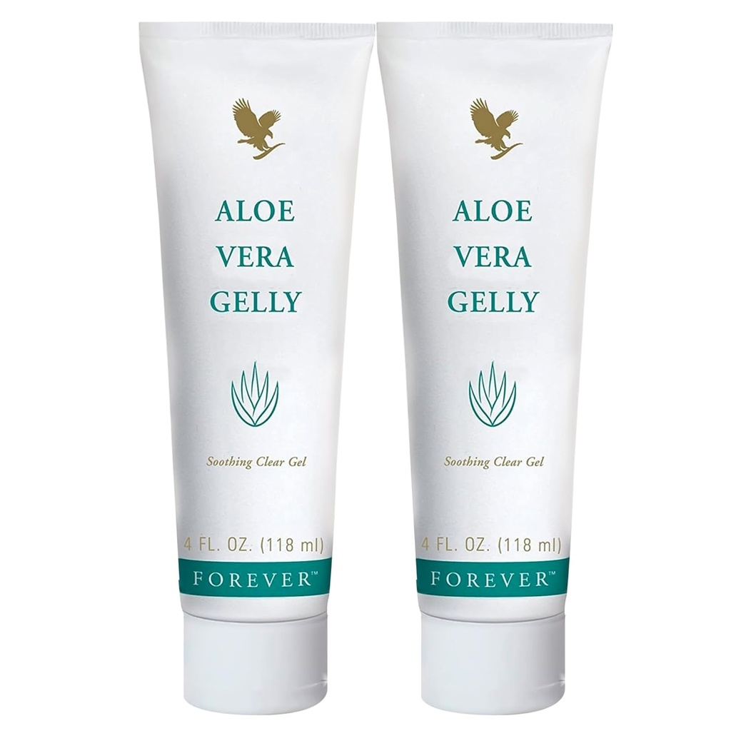 Forever Living - Aloe Vera Gelly - Pure Aloe Gel til Sooth, Fugt og tilstand - Vegan og Gluten- Free - 4 fl oz (Pack of 2)