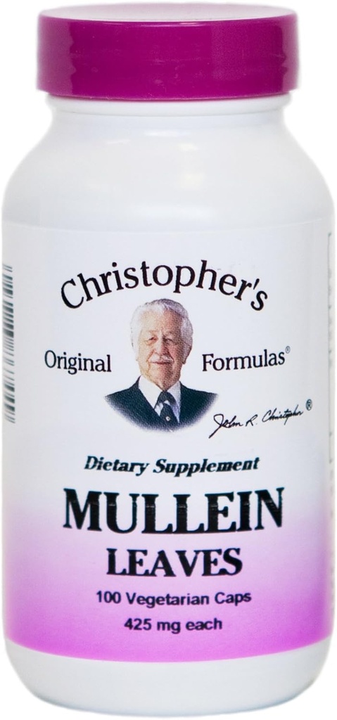 Christopher 's Mullein blade - 400 mg - 100 vegetariske kapsler