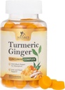 Gurkemeje supplement Gummies - 95% Curcuminoider med gurkemeje & Ginger, Sort Pepper til bedste absorption, Nature 's Vegan fælles støtte, non-GMO, Gluten Free, Tasty Peach Flavor - 60 Gummies