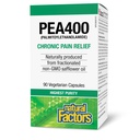 Naturlige faktorer PEA400 - Pure Palmitoylethanolamid til Relief - Understøtter nervesystem & Lejlighedsforstyrrelse - Non- GMO - 90 Kapsler (90 Servering)