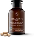 Movita Fermented Vitamin C 250 mg - Immunitet Booster, Antioxidant Protection, Aids Collagen Syntese & Iron Absorption - Organisk, Vegan, Glutenfri, Non- GMO - 30-Day Supply (Glass Flaske)