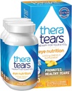 TheraTears 1200mg Omega 3 Supplement for Eye Nutrition, Organic Flaxseed Triglyceride Fish Oil and Vitamin E, 90 Count (Pack of 3)