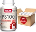 Jarrow Formulas PS100 Phosphatidylserin 100 mg, Kosttilskud til Hjerne Sundhed og Kognition Support, 60 Softgels, 20- 60 Day Supply, Pack of 12