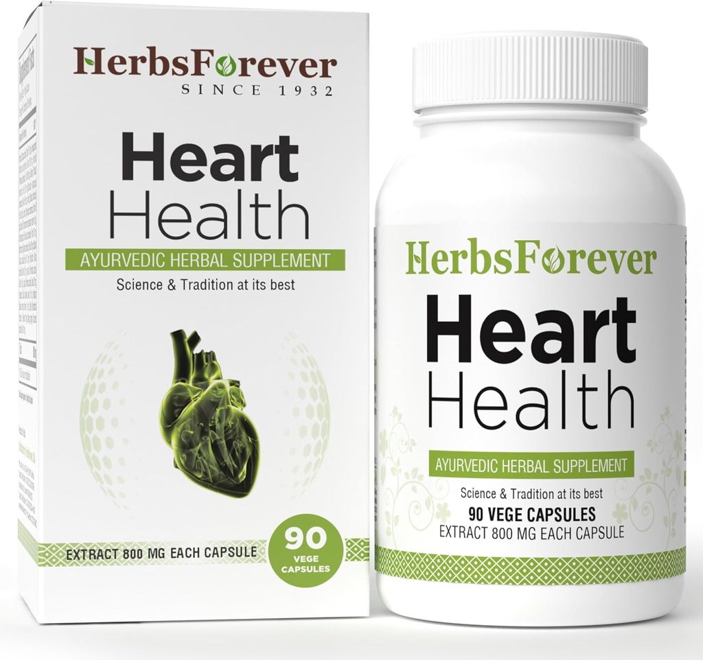 Herbsforever Heart Health Capsules Heart Supplement fremmer Heart Health 90 Capsules