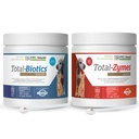 NWC Naturals Twin Pack - Probiotika og fordøjelsesenzymer til hunde og katte én Total- Zymes og én Total- Biotics 8- Ounce