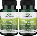 Swanson Chrysin Passionflower Extract - Urtetillæg Fremme af sundhed, Wellness & Fitness - Naturlig formel kan støtte Lean Muscle Vedligeholdelse - (30 Veggie kapsler)