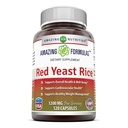 Amazing Formulas Red Yeast Rice 1200mg Per Serving Kapsler Supplement 124; Non- GROMs 124; Gluten Free Measures 124; Lavet i USA (1 pakke, 120 Greve)