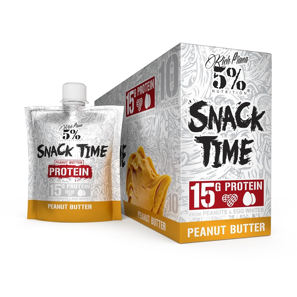 Rich Piana 5% Nutrition Snack Time Note 124; Squeezable Protein Shots