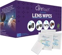 Care Touch Lens Wipes til Eyeglasses- 100 Greve individuelt indpakket Pre-fugte Wipes, 5 x 6 Inch-Kamera Lens, solbriller og glassers Renere, - Tænde og Portable til rengøring af optiske enheder