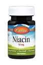 Carlson - Niacin, 50 mg, Understøtter Cholesterol Metabolisme, Energiproduktion, Heart Health, Nerve funktion, 100 tabletter