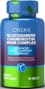 ORZAX All- in- one fælles supporttillæg med Glucosamin Chondroitin MSM - Gurkemeje, Collagen, Bromelain & Boswellia Extract Kapsler, Funktion & Comfort - 90 tabletter
