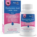 Hyalogic Hair Skin & Nails Hyaluronic Acid Collagen Builder – Delicious Berry Flavored Collagen Boost Chewable Lozenges – Sugar Free Vegan Collagen Ideal to Enhance Your Natural Beauty – 30 Count