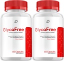 GlycoFree kapsler, GlycoFree Advanced Supplement, Alle naturlige formel til at opretholde sunde niveauer, maksimal styrke Daglig formel, Glyco Free Kapsler Anmeldelser (2 Pack - 120 Kapsler)