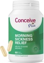 CONCEIVE PLUS Morning Sickness Relief - Pure Dried Ginger Powder - Relief from Nausea, Motion & Stomach Discomfort During Pregnancy - Essential for Expecting Moms - Non-GMO - 60 Vegan Capsules
