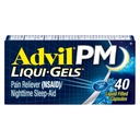 Advil PM Liqui- Gels Pain Reliever og Nighttime Sleep Aid, Pain Medicine med Ibuprofen for Pain Relief og Diphenhydramin HCL for en Sleep Aid - 40 flydende fyldte kapsler - Tilbage til kollegiet