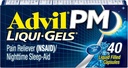 Advil PM Liqui- Gels Pain Reliever og Nighttime Sleep Aid, Pain Medicine med Ibuprofen for Pain Relief og Diphenhydramin HCL for en Sleep Aid - 40 flydende fyldte kapsler - Tilbage til kollegiet