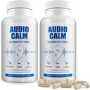 Audio Calm - Tinnitus Relief Supplement Note 124; Natural Stop Tinnitus Solution - Relieves Øre Ringing, Buzzing, Clicking Note 124; 60 Kapsler (2)