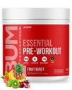 RAW Essential Pre- Workout Powder (Fruit Burst) - Chris Bumstead Sport Nutrition Supplement for mænd og kvinder - Preworkout Energy Powder med koffein, L-Citrullin, L-Tyrosine, & Beta Alanine Blend