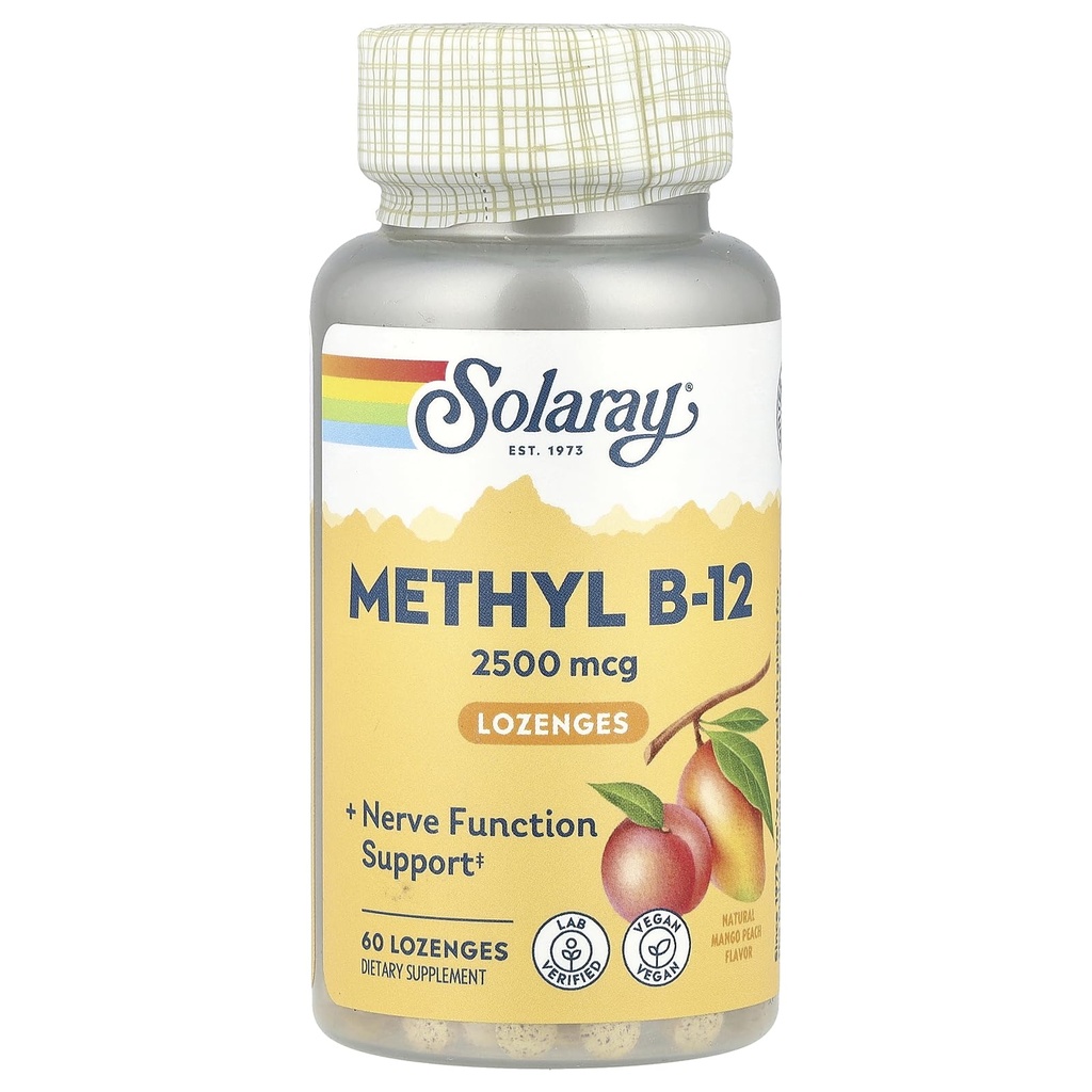 Solaray, B- 12 Methyl Lozenge, 60 Greve