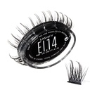 Lashify Extreme Ice 14mm Gossamer selv Eyelash Extensions Refill, den første nogensinde Dual- Fibered Lash, der har både Thin og tyk fibre, Black, Easy False Lass