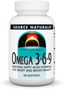 Source Naturals Omega 3-6-9, Essential Fedtsyrekompleks for hjerte og hjerne sundhed * - 60 Softgels