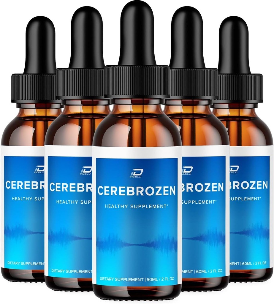 Cerebrozen Tinnitus Ear Drops - Cerebrozen 24, Cerebrozen Liquid Drops, Cerebrozen Anmeldelser, Cerebrozen Drops til Ear Relief (5 Pack - 300 ML)
