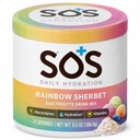 SOS Hydration Electrolyte Powder Drink Mix – Rainbow Sherbet 31 Servings | Low Sugar Electrolytes, 15 Cal | Keto Hydration Powder for Rapid Rehydration