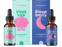 JoySpring Multivitamin & SleepBerry Bundle â 124; Kids Vitaminer & Minerals naturligt behårede, Non- GMO, Non- Alkoholic Liquid Formel, Immunitet helbreds support â 124; Vegansk & Vegetarisk Kosttilskud