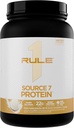 Regel 1 Source 7 Protein - Decadent Flavor, Velvety Glat Texture, 22g Anytime Protein, og 10g naturligt occurring EAA Per servering fra 7 Premium Kilder (1,8 pounds *, Vanilla Ice Cream)
