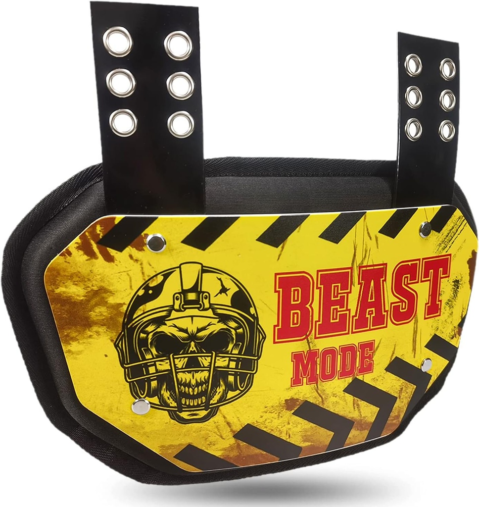 Sports Fodbold Tilbage Platter Fodbold Backplates til Skulder Pads Fodbold, Bagbeskytter Lavere Tilbage Pads til Fodbold Spillere, Lavere Ryggen vil være sikker og stilfuld med denne robuste bagplade.