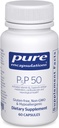 Pure indkapslinger P5P 50 - Aktiv vitamin B6 - Understøtter energi Metabolisme og hjernesundhed * - Gluten Free & Non- GMO - 60 kapsler