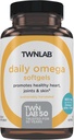 Twinlab Daily Omega Softels - Joint Health and Brain Health Fish Oil Supplements - 800 mg, 30 Softels